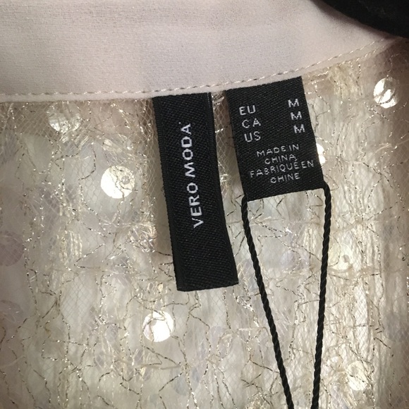 Oversized Button Up Sequin Shirt - Picture 4 of 4